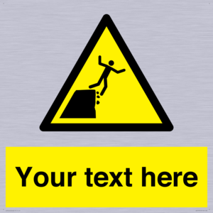 Custom Warning unstable cliff edge